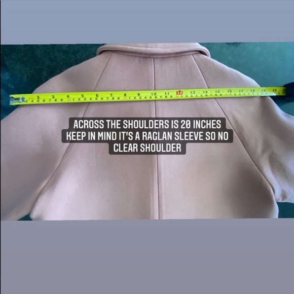 COS Wool Car coat Size 6 in Blush (muted) Pink - Picture 13 of 15